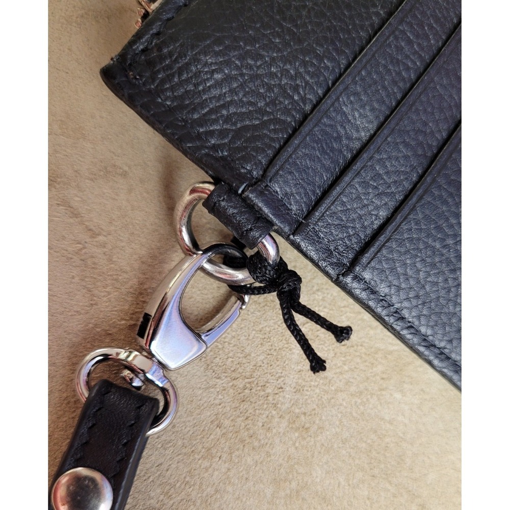 NEW Rachel Roy Genuine Black Leather RFID Wristlet Wallet - NWT! - Picture 4 of 6